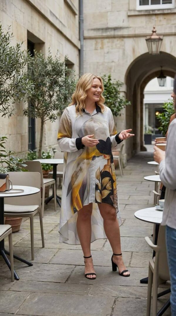 file_1940-1.jpg Elegant Abstract Print High-Low Oversized Shirt Dress