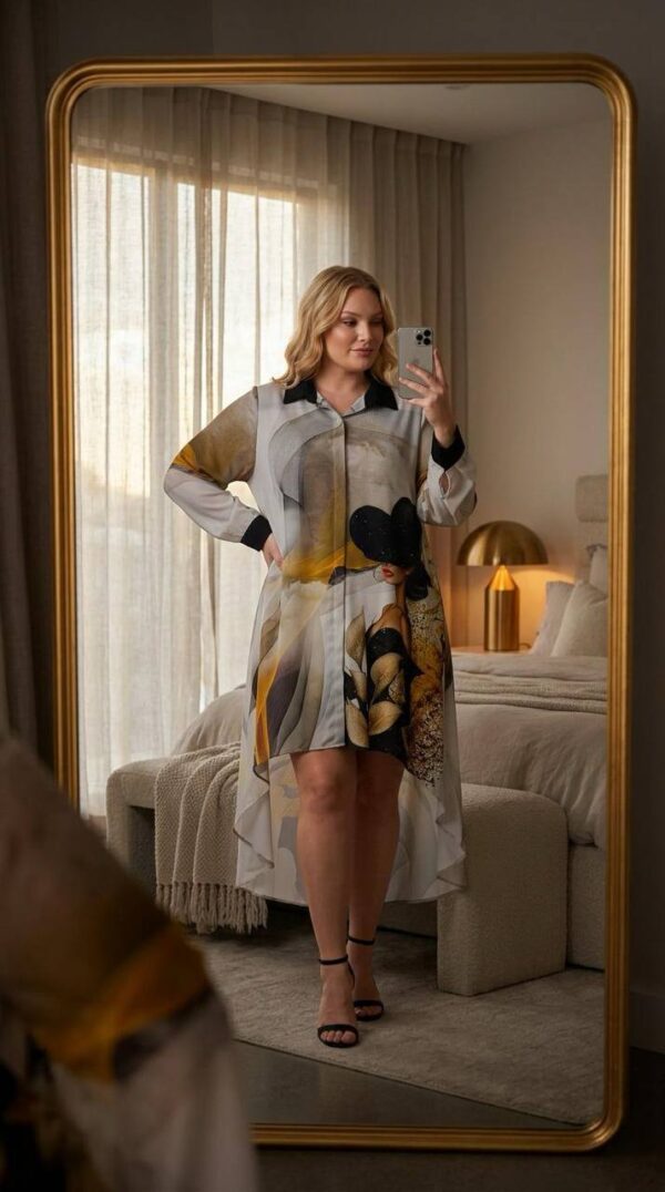 file_1942.jpg Elegant Abstract Print High-Low Oversized Shirt Dress