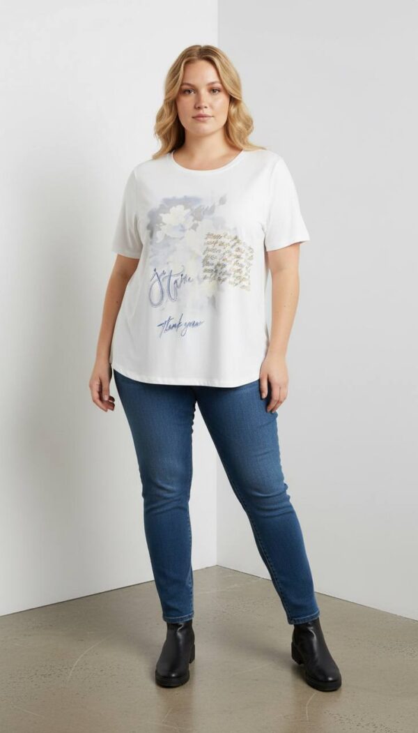 file_1946-1.jpg Women's White Graphic Print Short Sleeve Blouse