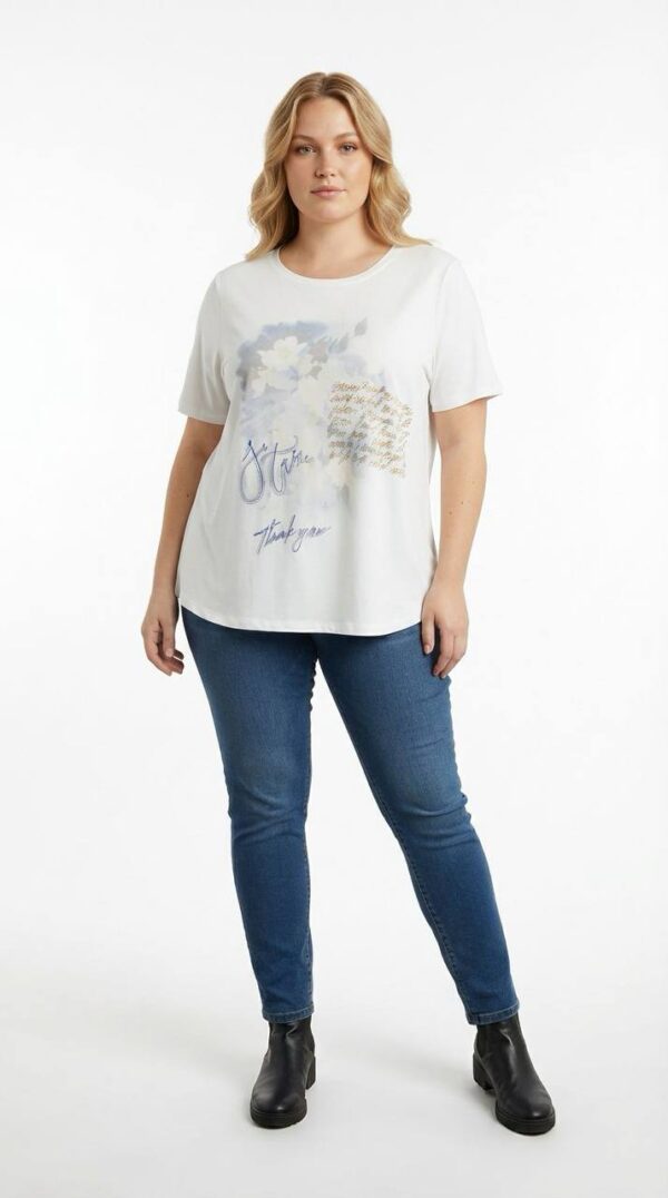 file_1948.jpg Women's White Graphic Print Short Sleeve Blouse