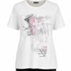 Abstract Graphic Print Short Sleeve Women's Blouse