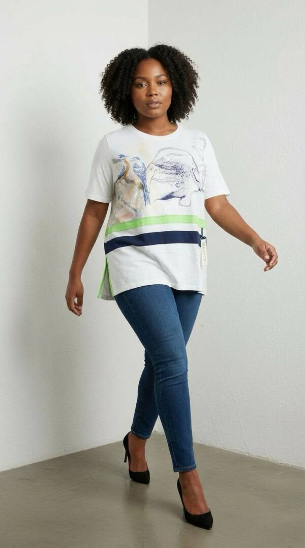 file_1958.jpg Women's Graphic Print Short Sleeve Crew Neck Blouse