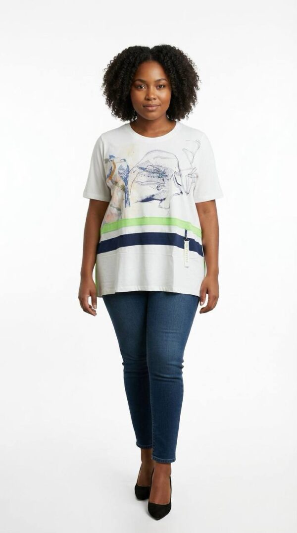 file_1960.jpg Women's Graphic Print Short Sleeve Crew Neck Blouse