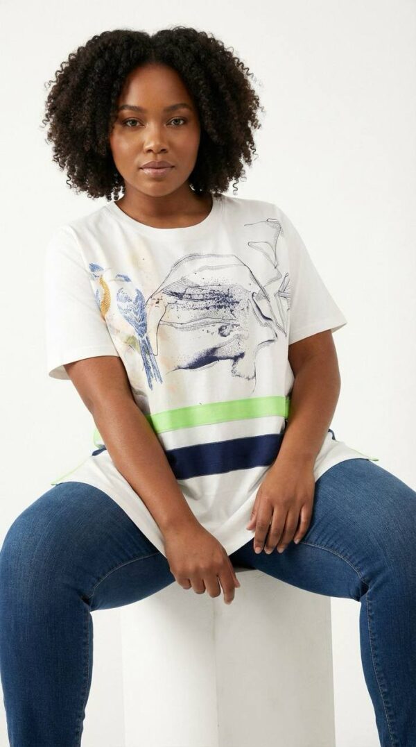 file_1961.jpg Women's Graphic Print Short Sleeve Crew Neck Blouse