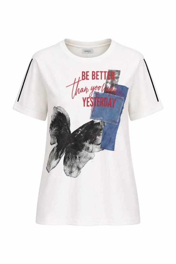 file_2009.jpg Lavelina Graphic Butterfly Print Blouse with Denim Detail