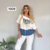 file_2137.jpg Chic Denim-Patch Graphic Tee and Flare Pants Set