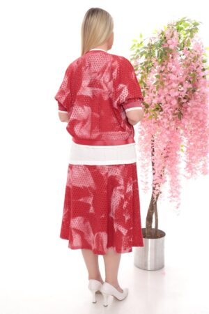 Wholesale Perforated Tie-Dye Skirt Set