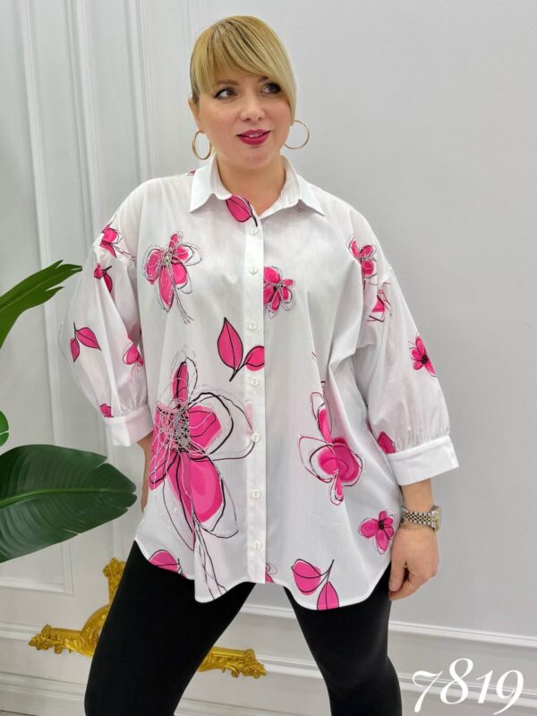 file_3224.jpg Wholesale Embellished Floral Print Tunic Shirt