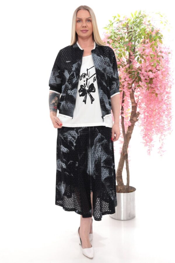 Wholesale Perforated Tie-Dye Skirt Set