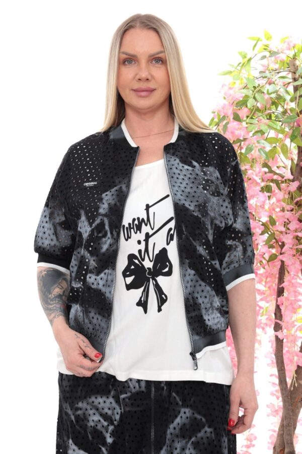 Wholesale Perforated Tie-Dye Skirt Set