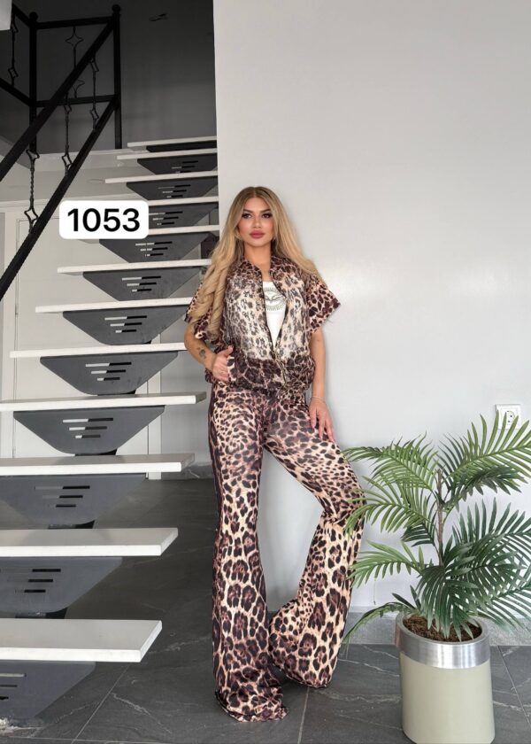 photo_1_2026-03-09_23-05-35 Leopard Print Three-Piece Women's T-Shirt and Pants Set
