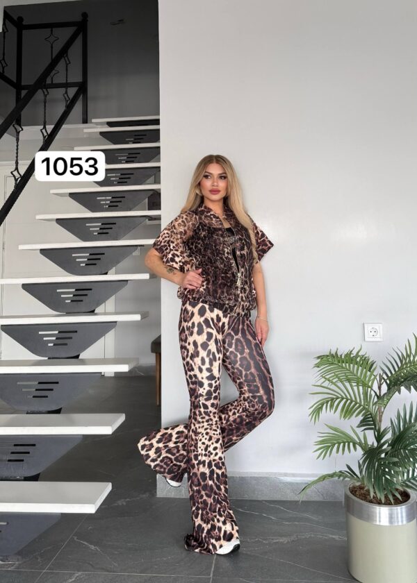 photo_6_2026-03-09_23-05-35 Leopard Print Three-Piece Women's T-Shirt and Pants Set