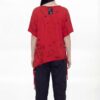 Deconstructed Studded Asymmetrical T-Shirt