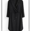 Elegant V-Neck Wrap Midi Dress