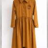 Wholesale Collared High-Low Shirtdress