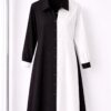Wholesale Two-Tone Button-Down Shirtdress