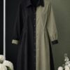 Wholesale Two-Tone Button-Down Shirtdress