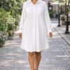 Wholesale Classic Long-Sleeve Shirtdress