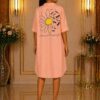 Wholesale Dragonfly & Daisy Print Shirt Dress