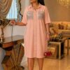 Crystal Fringe Embellished Shirtdress