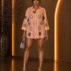 Modern Geometric Print Oversized Shirt Dress