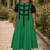 Harness Detail Cold Shoulder Midi Dress