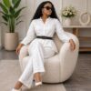 Wholesale Broderie Anglaise Peplum Set