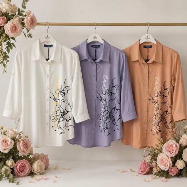 Wholesale Abstract Print Oversized Shirt Dress
