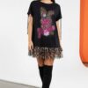 Wholesale Sequin Bunny Graphic T-Shirt Dress