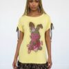 Wholesale Sequin Bunny Graphic T-Shirt Dress