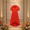 Premium Orange Shirt Dress - Wholesale