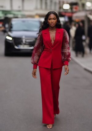 Premium Red Blazer Suit Set - Wholesale Fashion