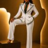Premium Embellished Three-Piece Suit Set