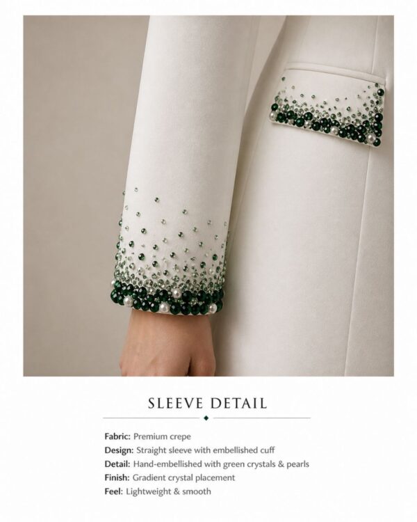 Premium Embellished Three-Piece Suit Set