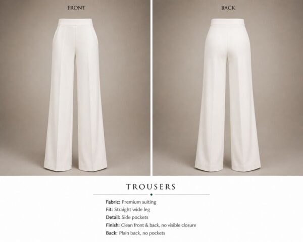 Premium Embellished Three-Piece Suit Set