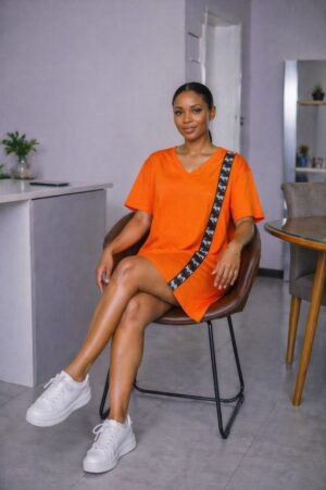 Premium V-Neck A-Line Dress CRY4091