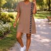 Women's V-Neck T-Shirt Dress