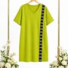 Premium V-Neck A-Line Dress CRY4091