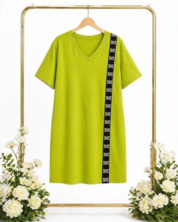 Premium V-Neck A-Line Dress CRY4091