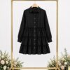 Women's Tiered Button Dress