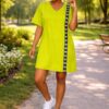 Women's V-Neck T-Shirt Dress
