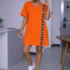Women's V-Neck T-Shirt Dress