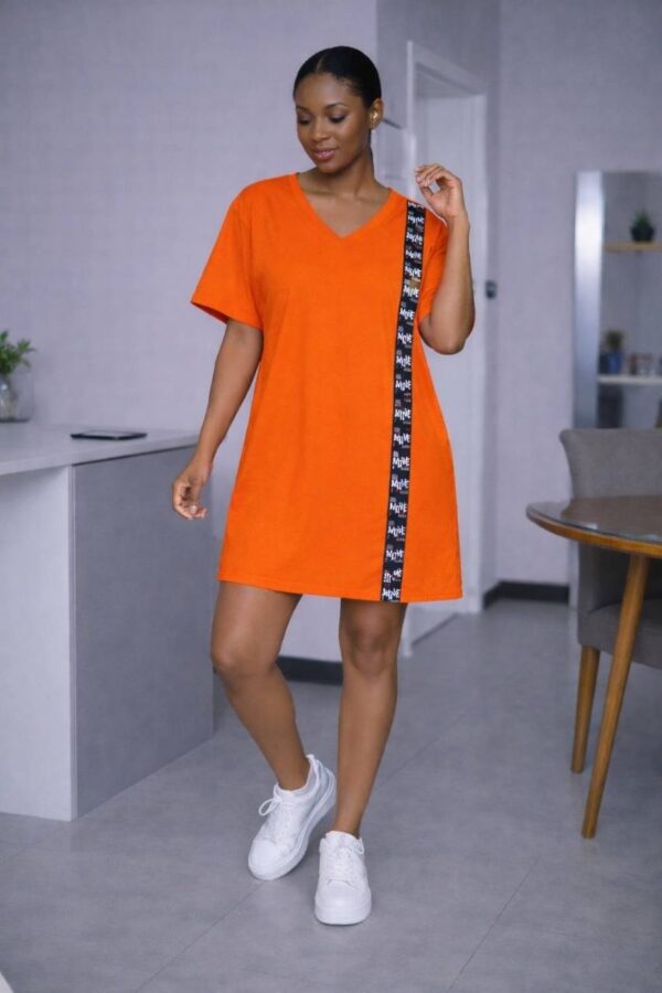Women's V-Neck T-Shirt Dress