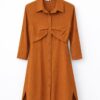 Women's Button-Front Shirt Dress