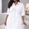 Women's Button-Front Shirt Dress