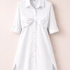 Women's Button-Front Shirt Dress