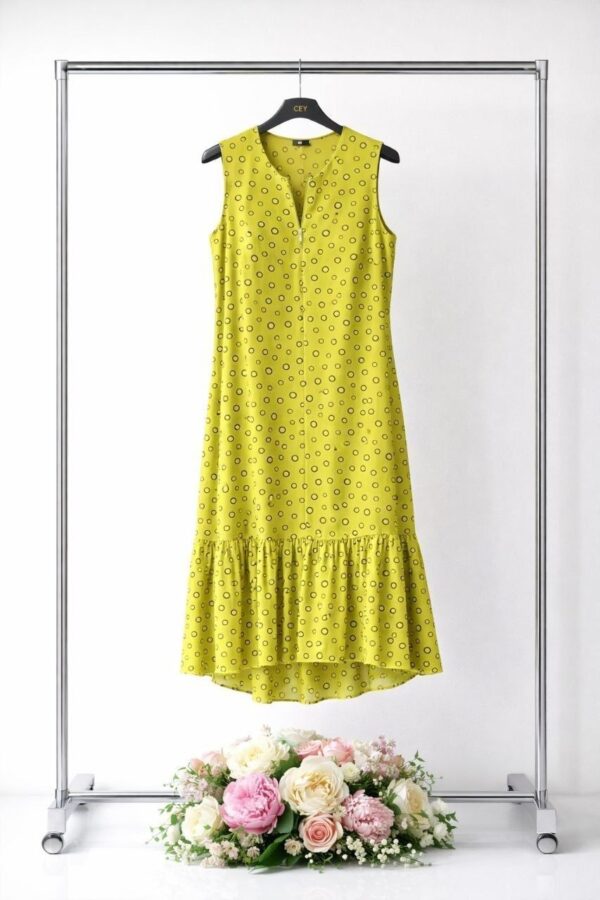 Classic Polka Dot Midi Dress