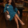 Women's Casual Button-Front Shirt Dress