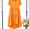 Women's Button-Front Shirt Dress