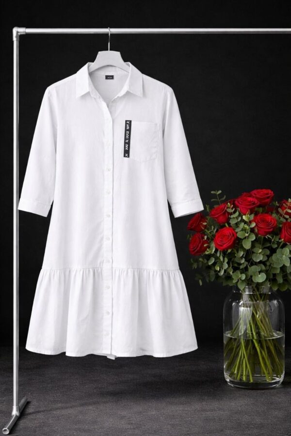 Women's Button-Up Shirt Dress